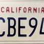 California License Plate (3CBE946)