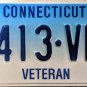 Connecticut Veteran License Plate (413-VBB)
