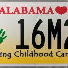 Alabama Curing Childhood Cancer License Plate (16M2Y)