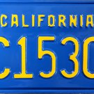 1978 California License Plate (1C15305)