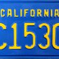 1978 California License Plate (1C15305)