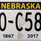 2018 Nebraska License Plate (70-C585)