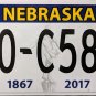2018 Nebraska License Plate (70-C585)