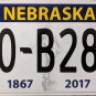 2018 Nebraska License Plate (70-B281)