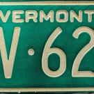 1976 Vermont License Plate (FV 620)