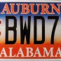 2010 Alabama: Auburn University License Plate (BWD714)