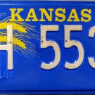 1984 Kansas License Plate (JO H 553)