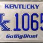 2012 Kentucky: University of Kentucky License Plate (1065 AV)