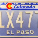 1993 Colorado License Plate (J1X4779)