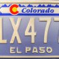 1993 Colorado License Plate (J1X4779)