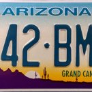 2001 Arizona License Plate (642-BMJ)