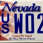 2009 Nevada United We Stand License Plate (US WO23)