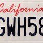 California License Plate (6GWH589)