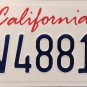 2011 California License Plate (8V48818)