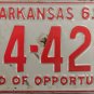 1961 Arkansas License Plate (74-428)
