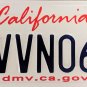 2015 California License Plate (6VVN066)