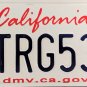 2018 California License Plate (7TRG533)