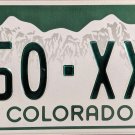 2016 Colorado License Plate (850-XXI)