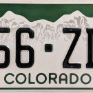 2017 Colorado License Plate (456-ZDM)