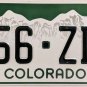 2017 Colorado License Plate (456-ZDM)