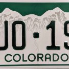 2017 Colorado License Plate (QUO-191)
