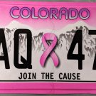 2018 Colorado Join The Cause License Plate (ZAQ-473)