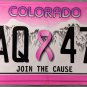 2018 Colorado Join The Cause License Plate (ZAQ-473)