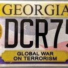 2017 Georgia Global War On Terrorism License Plate (DCR752) 2017 Georgia Global War On Terrorism License Plate (DCR752)