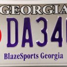 2005 Georgia BlazeSports Georgia License Plate (DA340A)