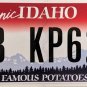 2019 Idaho License Plate (8B KP626)