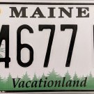 2018 Maine License Plate (4677 WH)