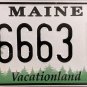 2019 Maine License Plate (6663 WL)