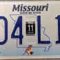 2011 Missouri License Plate (KD4 L1S)