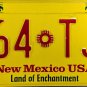 2019 New Mexico License Plate (564 TJH)