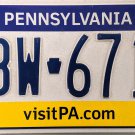 2017 Pennsylvania License Plate (KBW 6716)