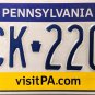 2017 Pennsylvania License Plate (KCK 2207)