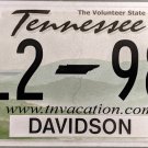 2013 Tennessee License Plate (J12-98C)