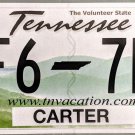 2018 Tennessee License Plate (2F6-7B1)