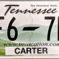 2018 Tennessee License Plate (2F6-7B1)