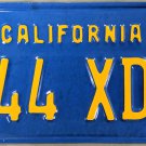 1983 California License Plate (044 XDZ)