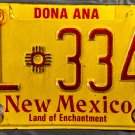 1992 New Mexico License Plate (JL 3342)