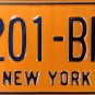 New York License Plate (4201-BNH)