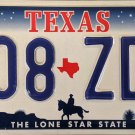 Texas License Plate (P08 ZDF)