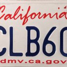 2015 California License Plate (7CLB605)