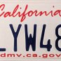 2016 California License Plate (7LYW481)
