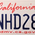 2016 California License Plate (7NHD287)