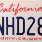 2016 California License Plate (7NHD287)
