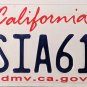 2017 California License Plate (7SIA614)