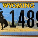 2018 Wyoming License Plate (22 14894)