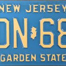 2004 New Jersey License Plate (EON 68T)